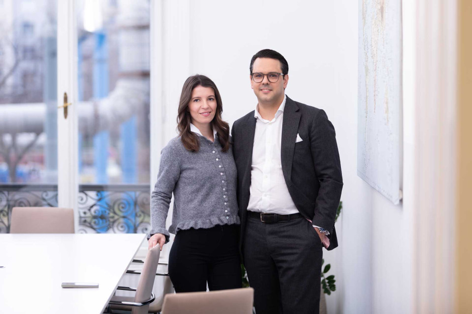 Tanja Bachschwöller und Lukas Eybel von be real immobilien